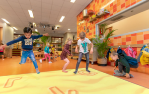 Springlab Beweegvloer op basisschool in Apeldoorn.