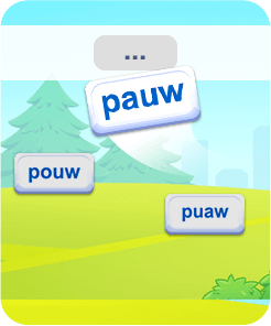 Springloop Game Weetwoorden AU/OU