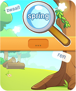 Springloop Game Werkwoorden